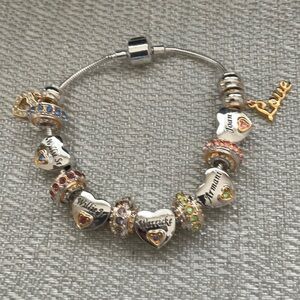 Forever in a Mothers Heart Woman’s Personalized Birthstone Charm Bracelet